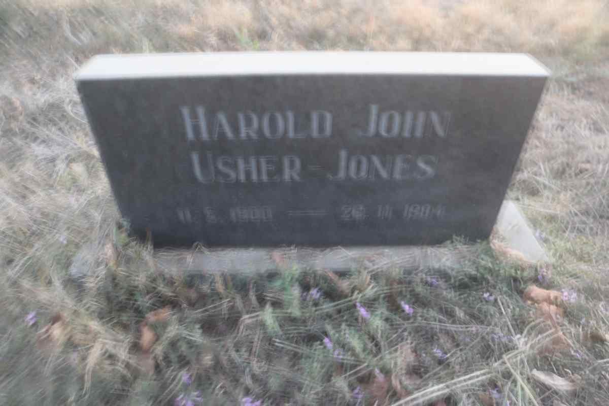JONES Harold John, USHER
