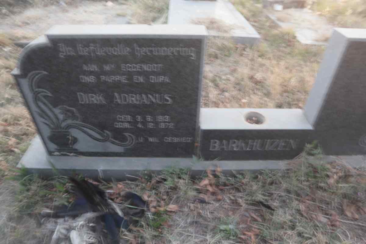 BARKHUIZEN Dirk Adrianus 1913-1972