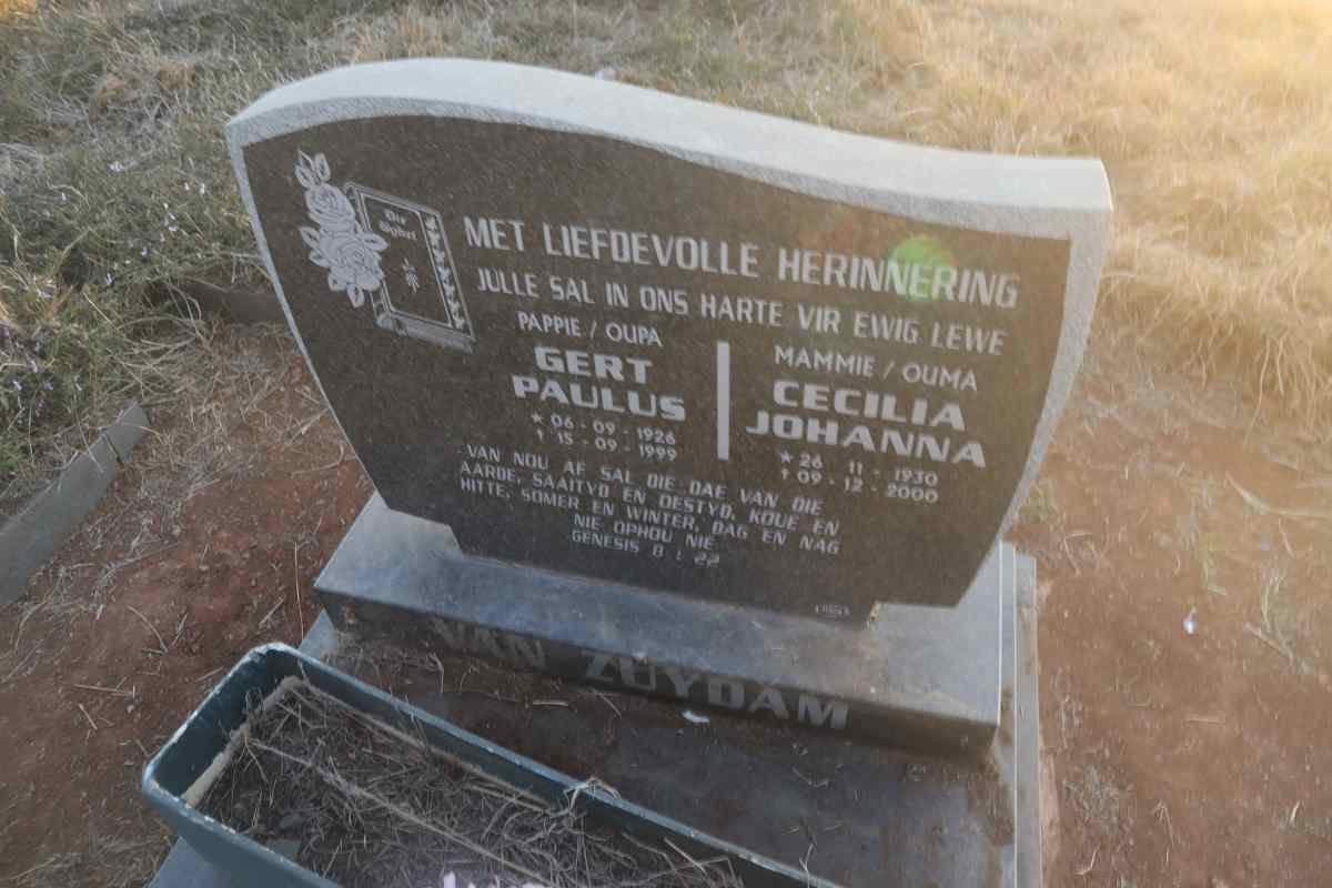ZUYDAM Gert Paulus, van 1926-1999 & Cecilia Johanna 1930-2000