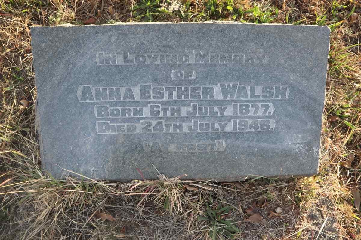 WALSH Anna Esther 1877-1946