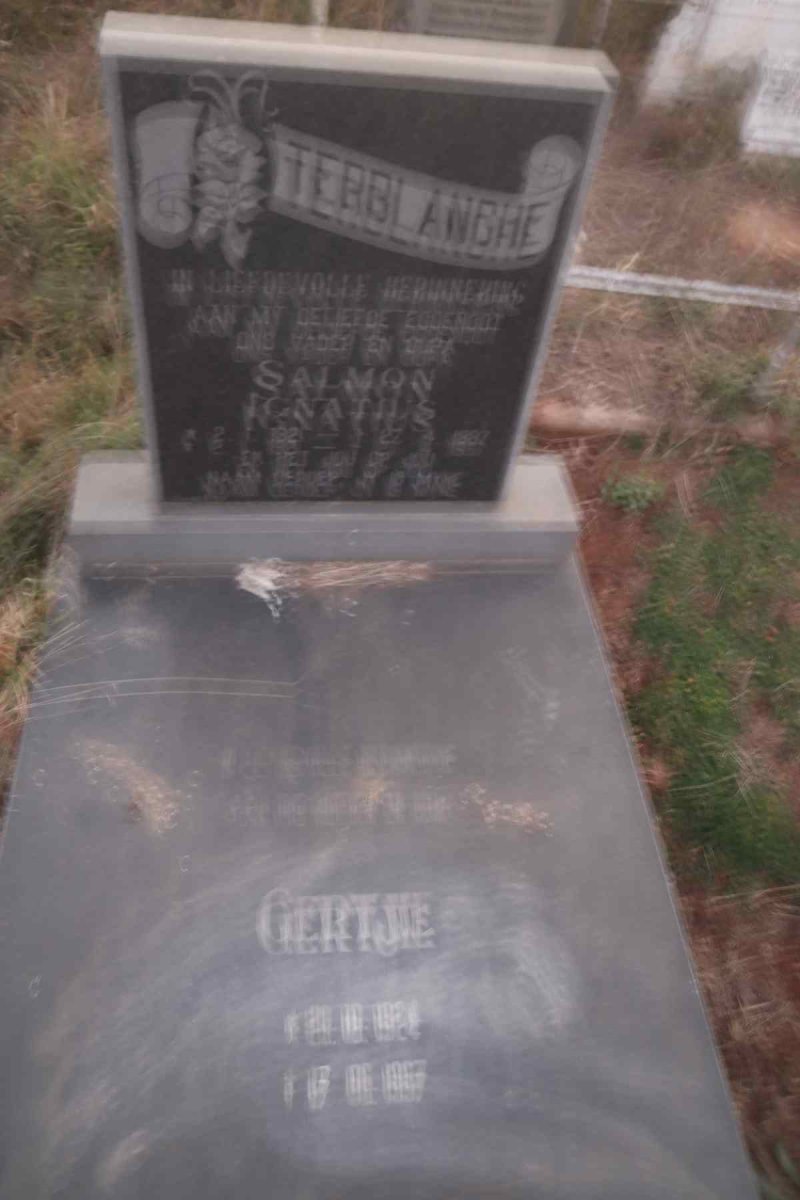 TERBLANCHE Salmon Ignatius 1931-1982 & Gertjie 1931-1997 _1