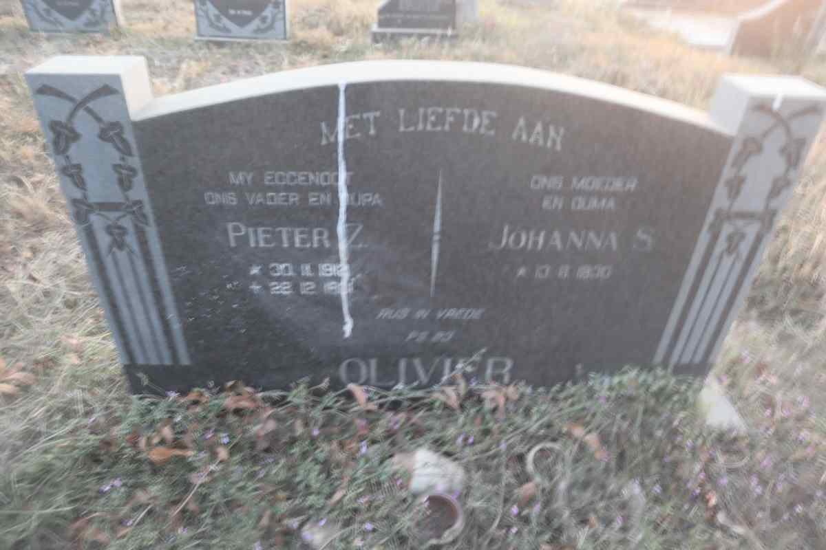 OLIVIER Pieter Z. & Johanna S.