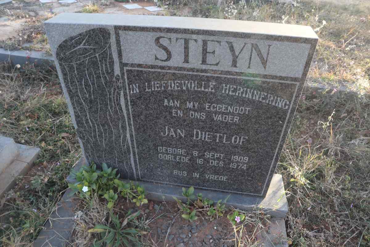 STEYN Jan Dietlof 1909-1974