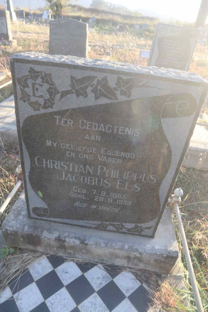 ELS Christian Philippus Jacobus 1885-1959