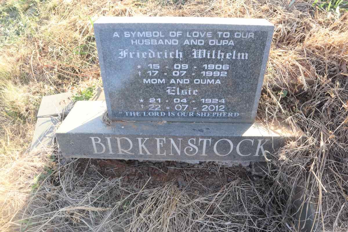 BIRKENSTOCK Friedrich Wilhelm 1906-1992 & Elsie 1924-2012