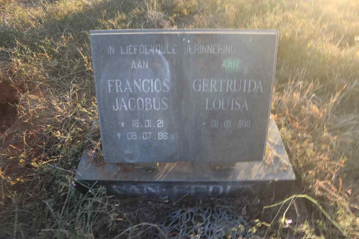 EEDEN Francois Jacobus, van 1921-19?? & Gertruida Louisa 1930-