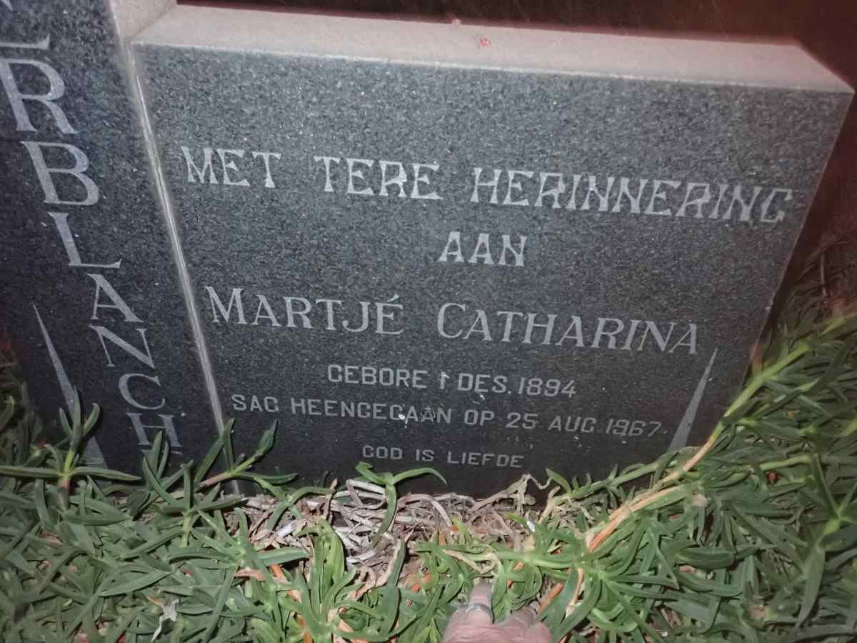 TERBLANCHE Martje Catherina 1894-1967