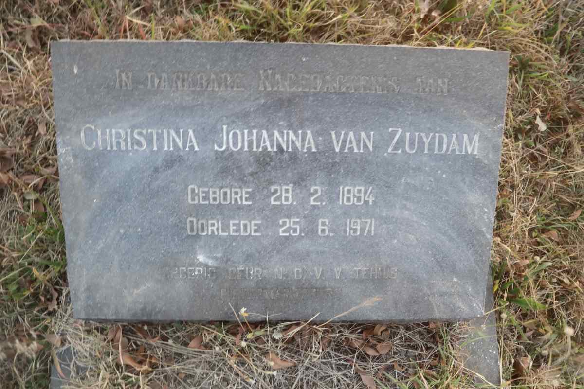 ZUYDAM Christina Johanna, van 1894-1971