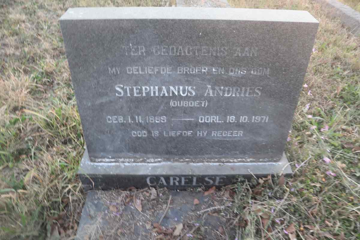 CARELSE Stephanus Andries 1889-1971