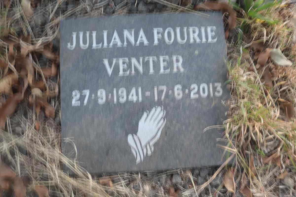VENTER Juliana Fourie 1941-2013