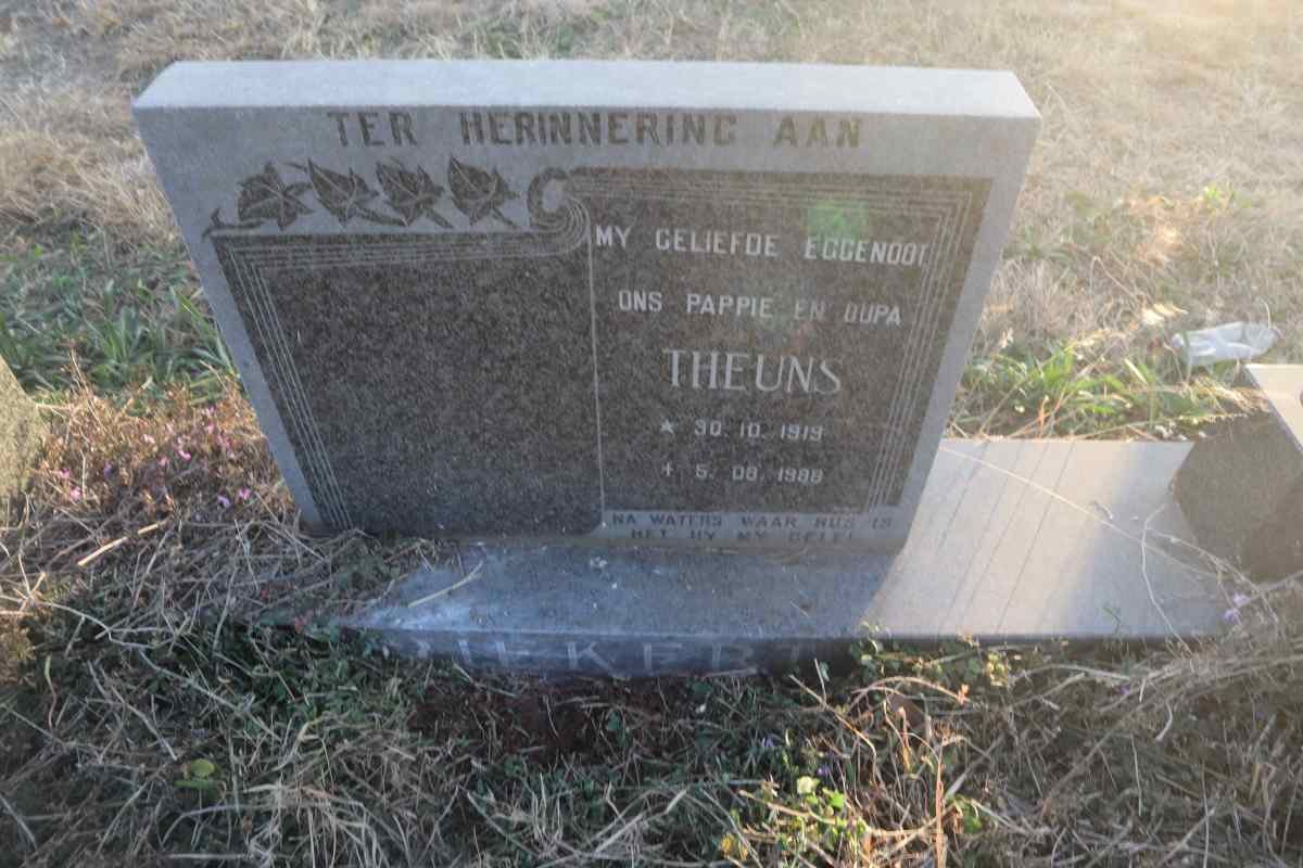 RIEKERT Theuns 1919-1988