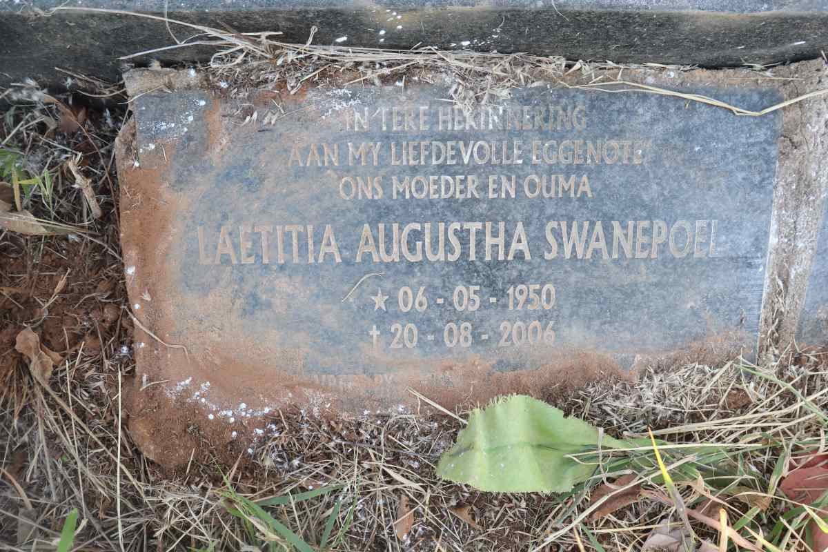 SWANEPOEL Laetitia Augusta 1950-2006