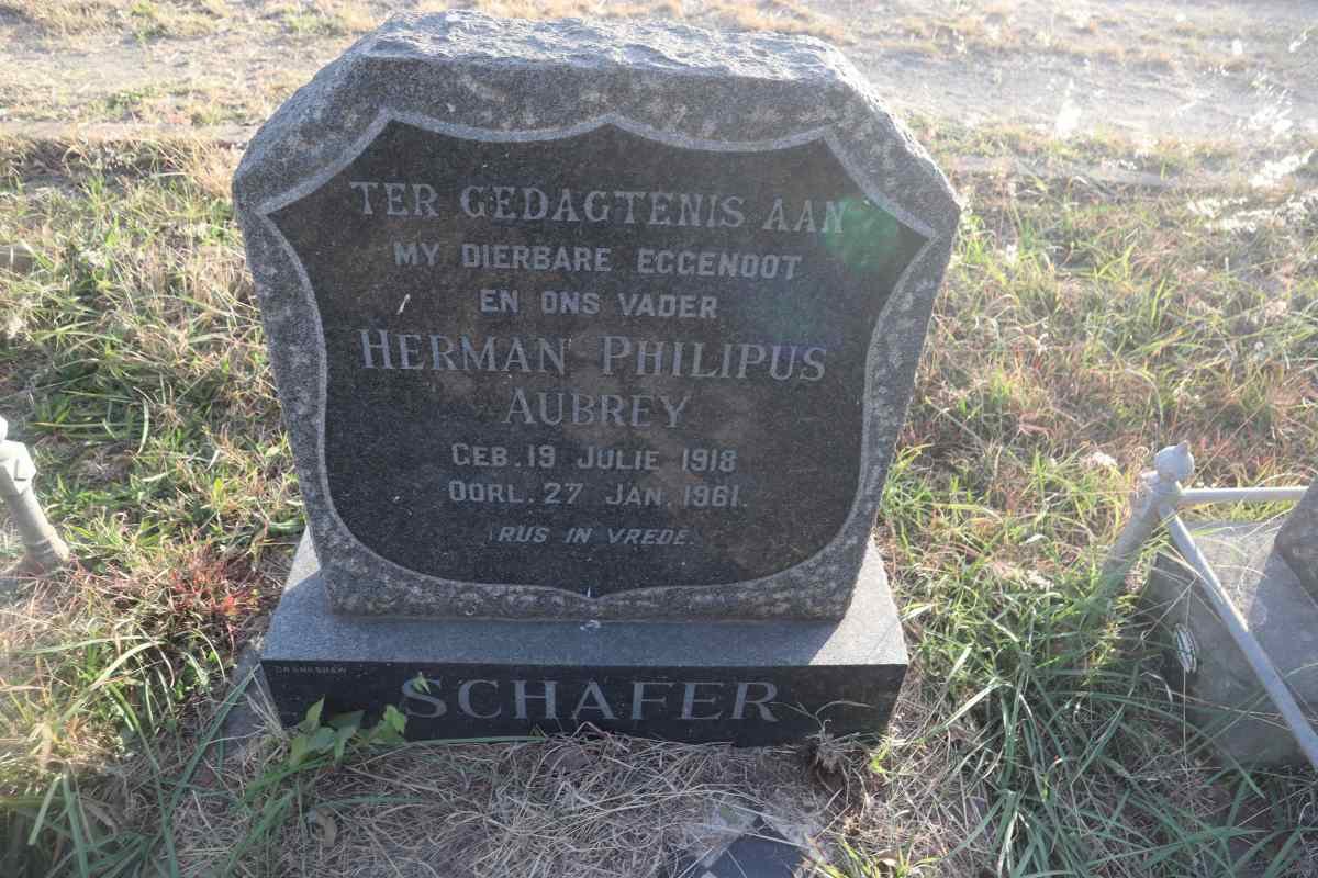 SCHAFER Herman Philipus Aubrey 1918-1961