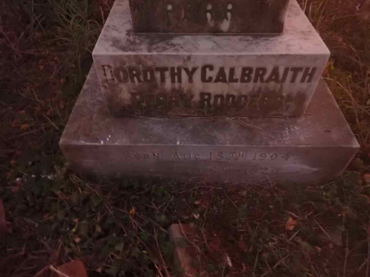RODGERS Dorothy Galbraith Perry 1904-1920