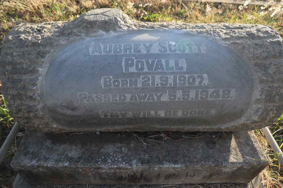 POVALL Aubrey Scott 1907-1948