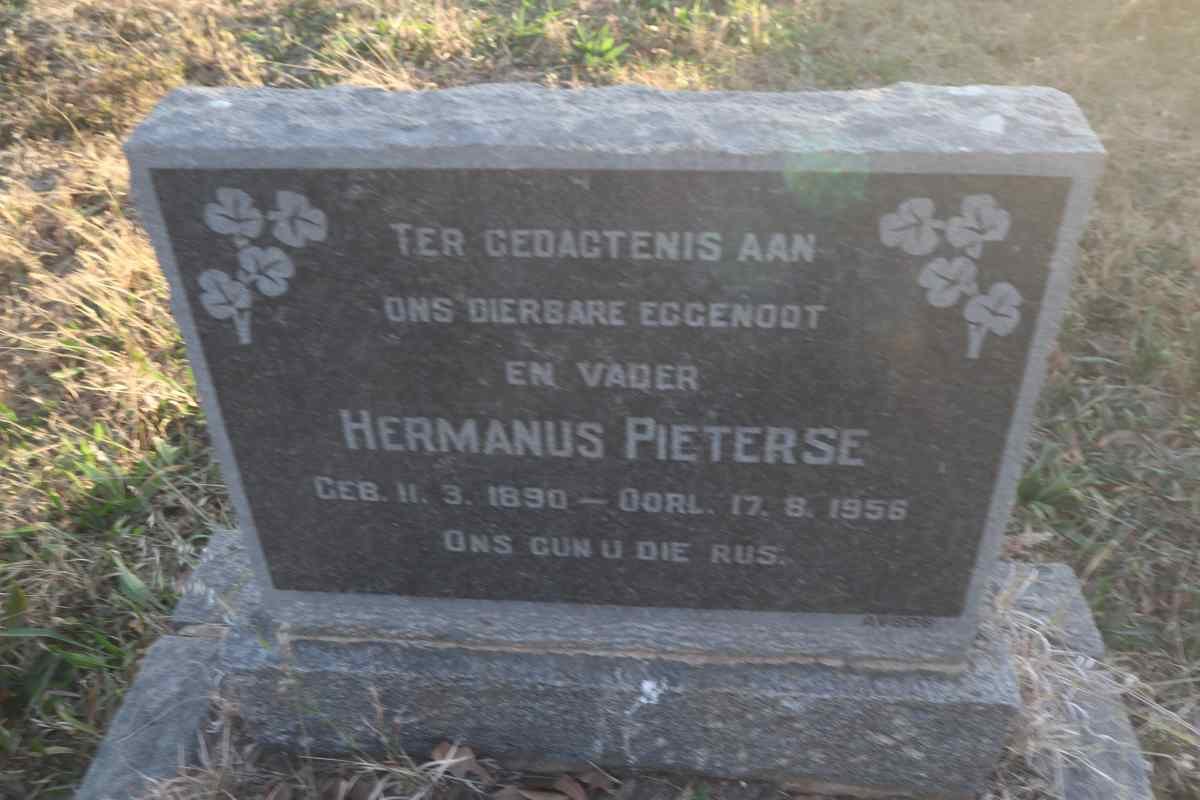 PIETERSE Hermanus 1890-1956