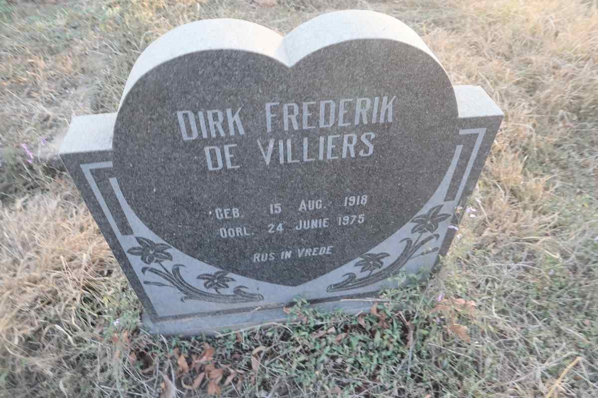 VILLIERS Dirk Frederik, de 1918-1975