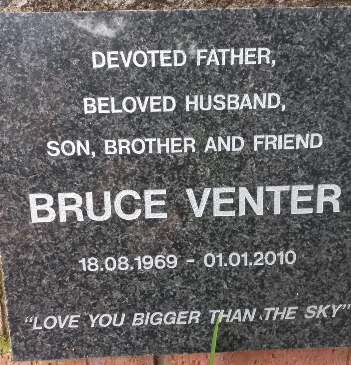 VENTER Bruce 1969-2010